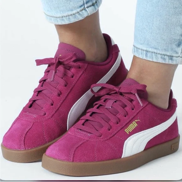 🆕- Puma Club II Suede Sneaker. Winter Berry. Size: 7.5. NWT - Picture 3 of 11